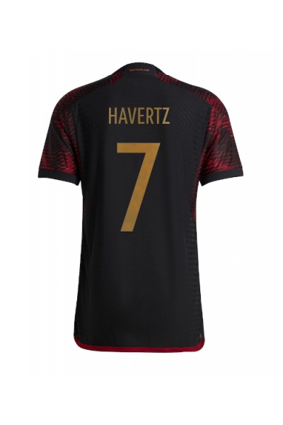 Saksa Kai Havertz #7 Jalkapallovaatteet Vieraspaita MM-kisat 2022 Lyhythihainen